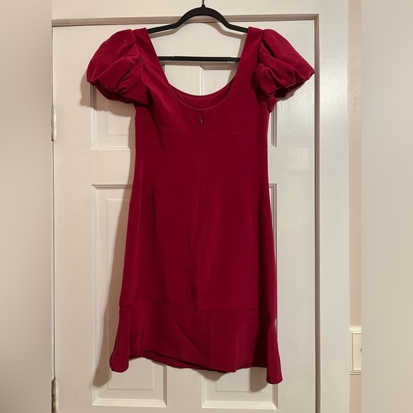 MARCHESA NOTTE • CRYSTAL ENCRUSTED SLEEVE • SILK DRESS - Picture 2 of 7